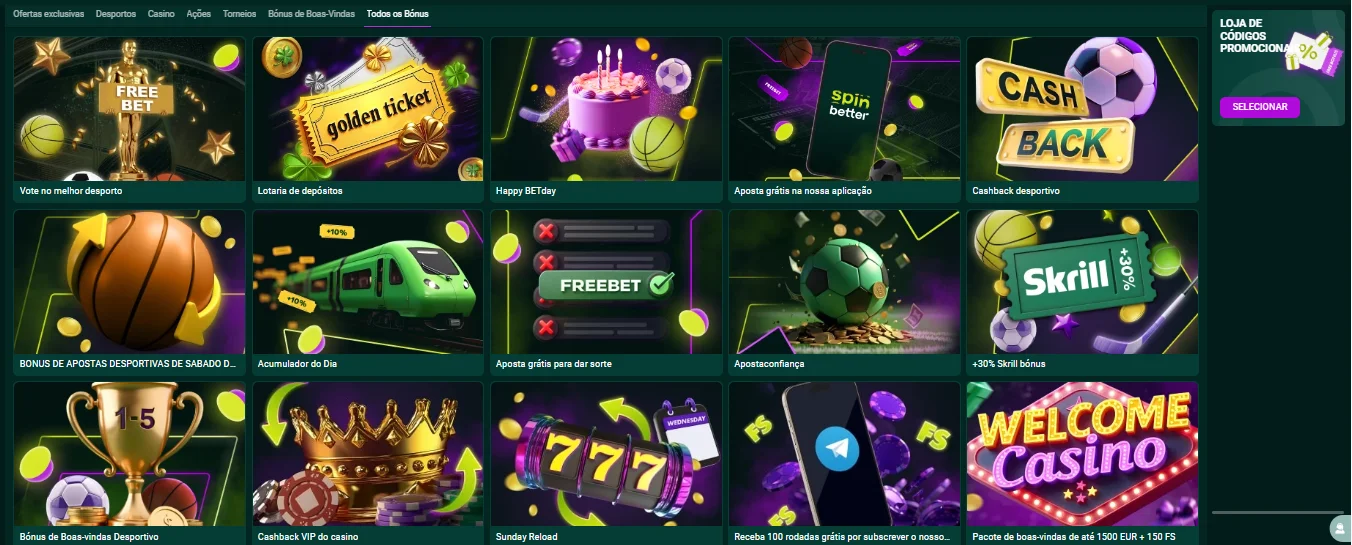 Promoções do SpinBetter como indicador de atividade da plataforma